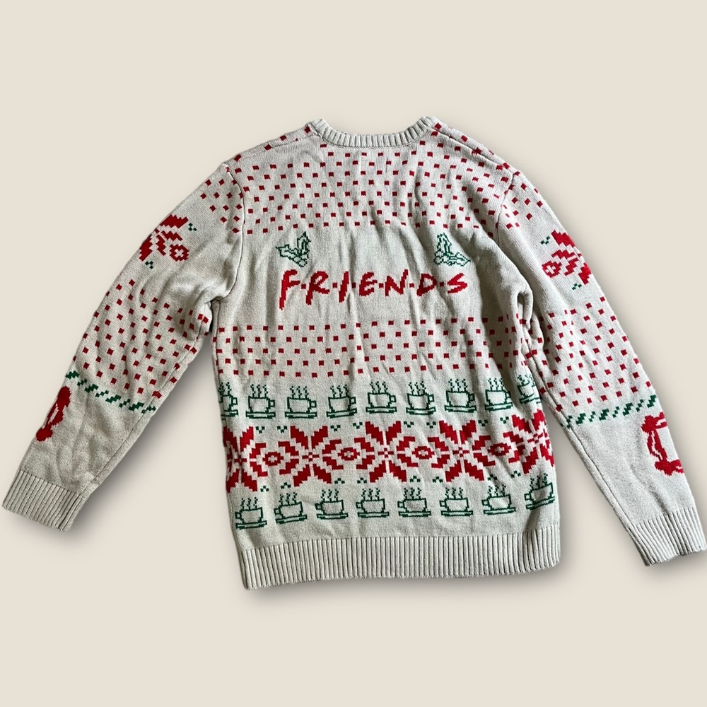 FRIENDS TV SHOW SERIES Ugly Sweater Acrylic UNISEX ADULT's L See Measurements ✅ - Picture 2 of 8